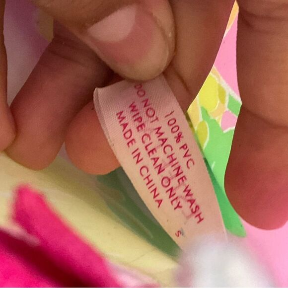 Lilly Pulitzer for Estee Lauder Pink Yellow Lemons Cosmetic Makeup Bag - Picture 6 of 9